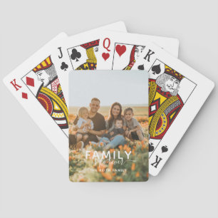 Familie is voor altijd Typografie Foto Keepomwille Pokerkaarten