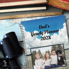 Familie Jaar Planner Met Foto Sjabloon