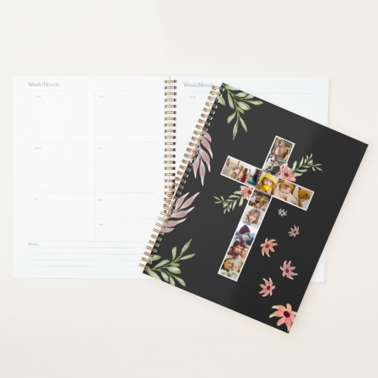 Familie Jesus Cross Christelijke Church Lover Planner (Display)