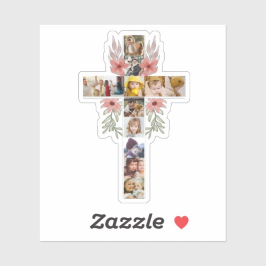 Familie Jesus Cross Christelijke Church Lover Sticker (Vel)