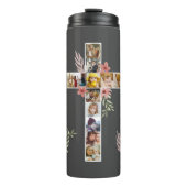 Familie Jesus Cross Christelijke Church Lover Thermosbeker (Voorkant)