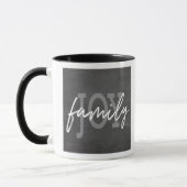 Familie Joy Trendy Chalkboard Hand Lettered Mok (Links)
