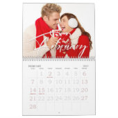 Familie kalender, moderne aangepaste foto kalender (Feb 2027)