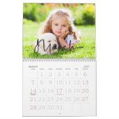 Familie kalender, moderne aangepaste foto kalender (Mar 2027)