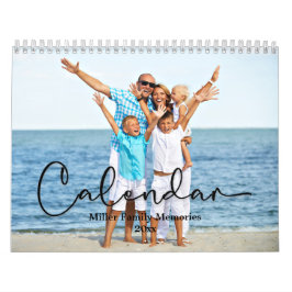 Familie kalender, moderne aangepaste foto kalender