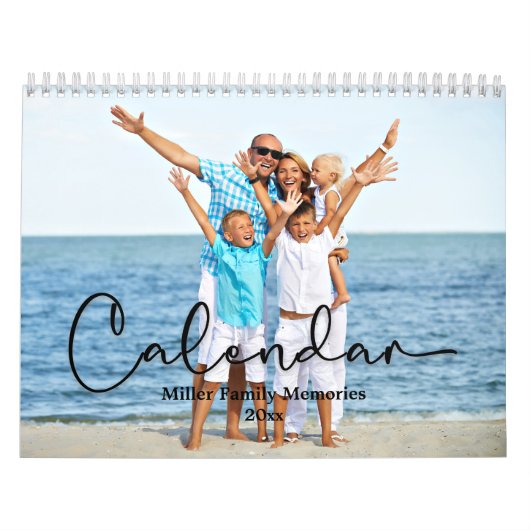 Familie kalender, moderne aangepaste foto kalender (Hoes)