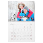 Familie kalender, moderne aangepaste foto kalender (Jan 2026)
