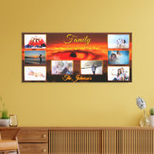 Familie kan je ogen openen Sunset 2106 Art Canvas Afdruk (Insitu (Woonkamer))