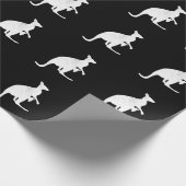 Familie Kangaroo Moeder met Baby Cadeaupapier (Hoek)