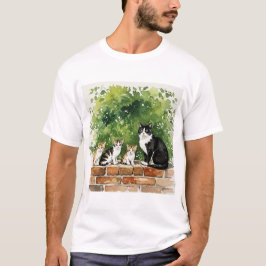 Familie katten t-shirt