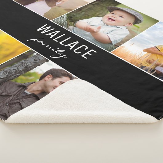  familie Keepomwille Photo Collage Sherpa Deken (3/4)