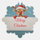 Familie Keepsake 1e kerst Ornament Kaart (Achterkant)