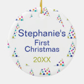 Familie Keepsake vakantiefoto Keramisch Ornament (Achterkant)