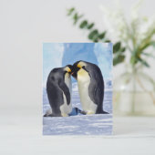 Familie keizer Penguin Briefkaart (Staand voorkant)