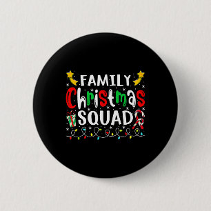 Familie Kerst 2023 Santa Hat Crew Fun Vrouwen Mann Ronde Button 5,7 Cm