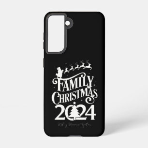 Familie Kerst 2024 Herinneringen Samen Matching Samsung Galaxy Hoesje
