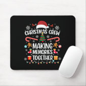 Familie Kerst 2024 Kerst Crew Xmas Matching Muismat (Met muis)