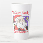 Familie Kerst 2024 Latte Mok (Voorkant)