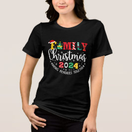 Familie Kerst 2024 Matching Outfit Xmas Squad Tri-Blend Shirt