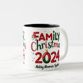 Familie Kerst 2024 Mok samen herinneringen maken (Voorkant rechts)