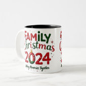 Familie Kerst 2024 Mok samen herinneringen maken (Voorkant links)