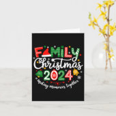 Familie Kerst 2024 Samen Herinneringen Maken Mat Kaart (Gele Bloem)