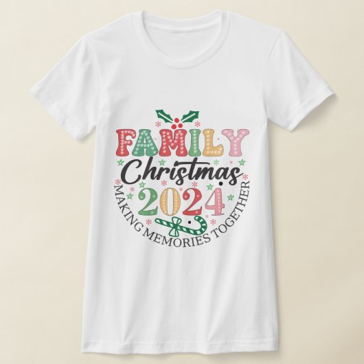 Familie Kerst 2024 T-shirt (Laagn)