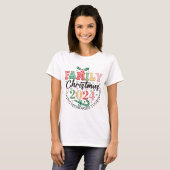Familie Kerst 2024 T-shirt (Voorkant volledig)