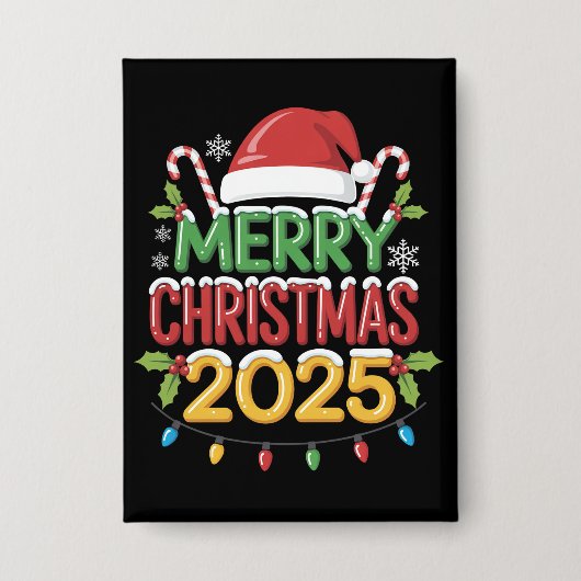 Familie Kerst 2025 Crew Group Matching Familie Button (Voorkant)