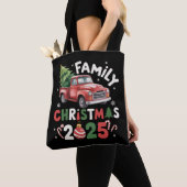 Familie Kerst 2025 Crew Group Matching Familie Tote Bag (Dichtbij)
