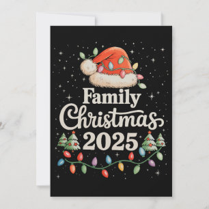 Familie Kerst 2025 Matching Outfit Kerstvakantie Feestdagenkaart