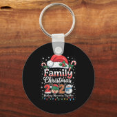 Familie Kerst 2025 Matching Outfit Xmas Mannen Vro Sleutelhanger (Voorkant)