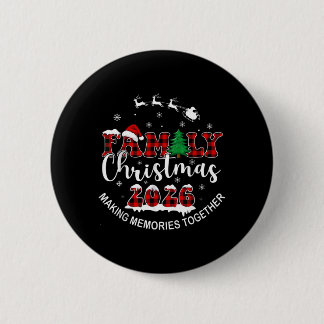 Familie Kerst 2026 Matching Outfit Xmas Squad Ronde Button 5,7 Cm