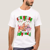 Familie kerst bemanning grappig t-shirt (Voorkant)