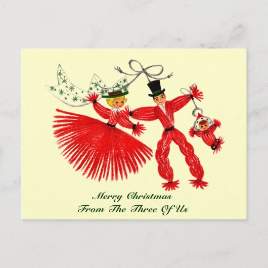  familie kerst Briefkaart (Voorkant)