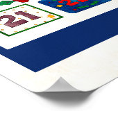 Familie Kerst Countdown Kerstmis Adventkalender Poster (Hoek)