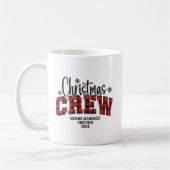 Familie Kerst Crew 2024 T-shirt Koffiemok (Links)