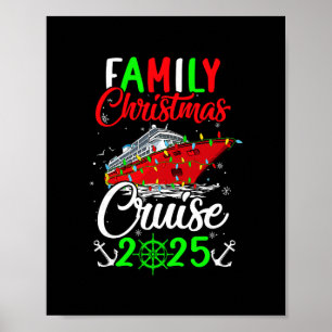 Familie Kerst Cruise 2025 Squad Kerst Morsig Cruis Poster