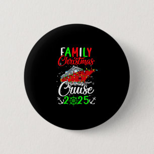 Familie Kerst Cruise 2025 Squad Kerst Morsige Crui Ronde Button 5,7 Cm