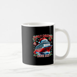 Familie Kerst Cruise 2025 Vakantie T-Shirt  Koffiemok