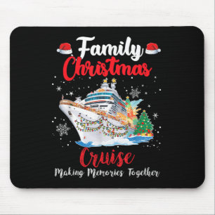Familie Kerst Cruise Vrolijke Kerst Cruise Bootrei Muismat