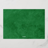 Familie Kerst Echt Folie Prettige feestdagen Kaart (Achterkant)