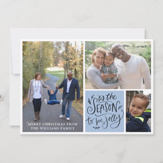 Familie Kerst Foto Collage (Voorkant)