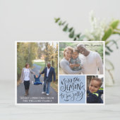 Familie Kerst Foto Collage (Staand voorkant)