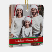Familie Kerst Foto Heirloom Ornament (Rechts)