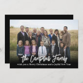 Familie Kerst Foto Kerstkaart (Voorkant / Achterkant)