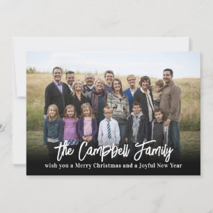 Familie Kerst Foto Vakantiekaart Kerstkaart