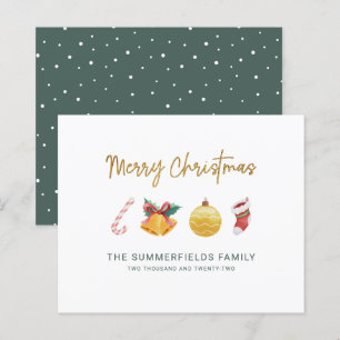 Familie Kerst Fun Feestdagen Kaart