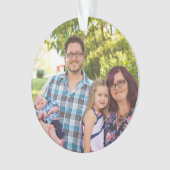 Familie Kerst Gepersonaliseerde Kerst Ornament (voorkant)