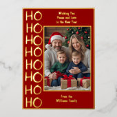 Familie Kerst Kaarten 2 Foto's Vakantie wensen (Voorkant)